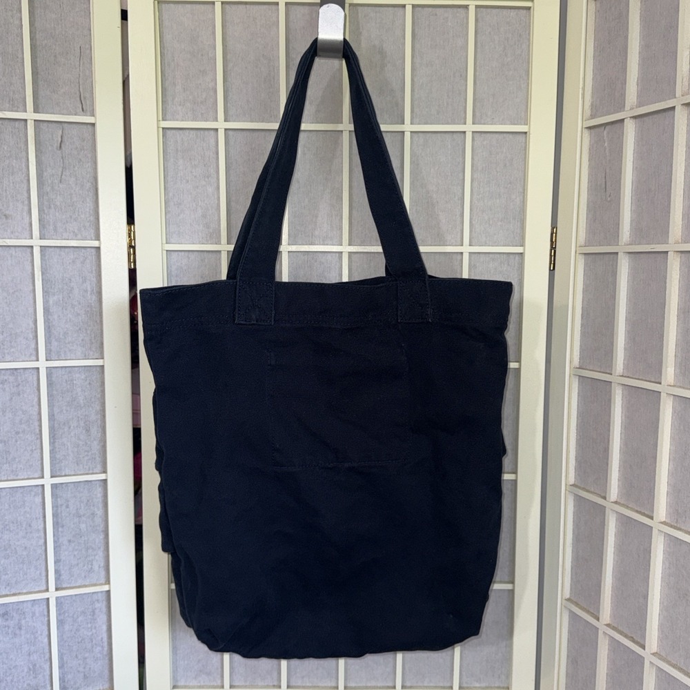 Vintage Y2K Hollister California Navy Blue Skirt Book Canvas Seagull Tote Bag - Picture 2 of 15